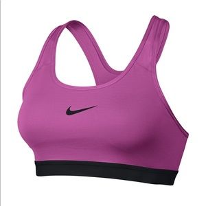 Nike Women’s Fuschia & Black Sports Bra